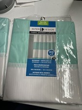 Inter Design Fabric Bathroom SHOWER Curtain 72 X 72 In 183x183cm NEW SEALED