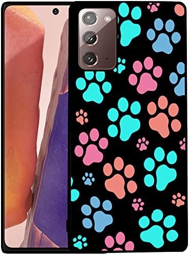 Bolster Samsung Galaxy Note 20 Case Dog Paw Animal Printed Designer Soft Rubbe