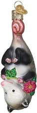 Blossom Opossum Blown Glass Ornament by Old World Christmas #12569