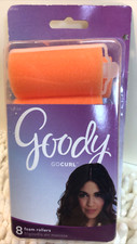 Goody GOCURL Foam Rollers 8 Count Large 1" New Heatless Hair Curlers Formers