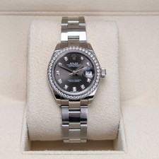 Rolex 279384RBR-0018 Lady Datejust 28mm Dark Gray Diamond dial Oyster 2020 2