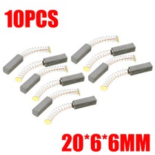 10 pcs Carbon Brushes for Electric Motors 20mm x 6mm x 6mm Replacement Part