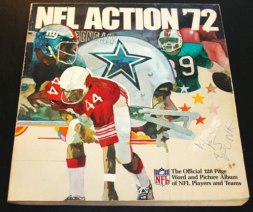 Completed Sunoco NFL Action '72 Deluxe Stamp Album All 624 Stamps in Book!