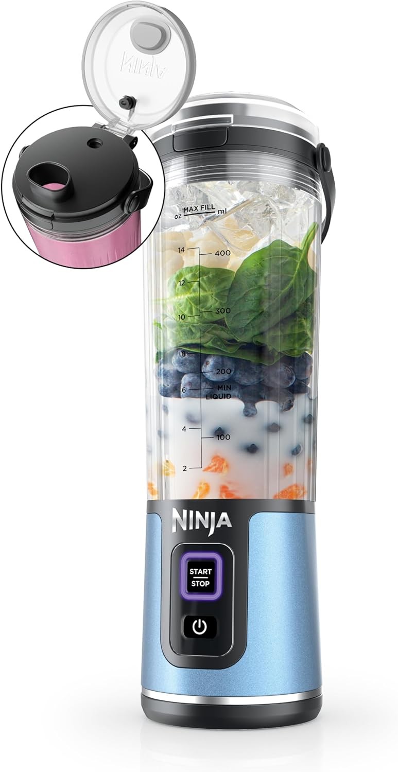 Ninja Blast BC151BM 18 oz Portable Cordless Blender - Metall