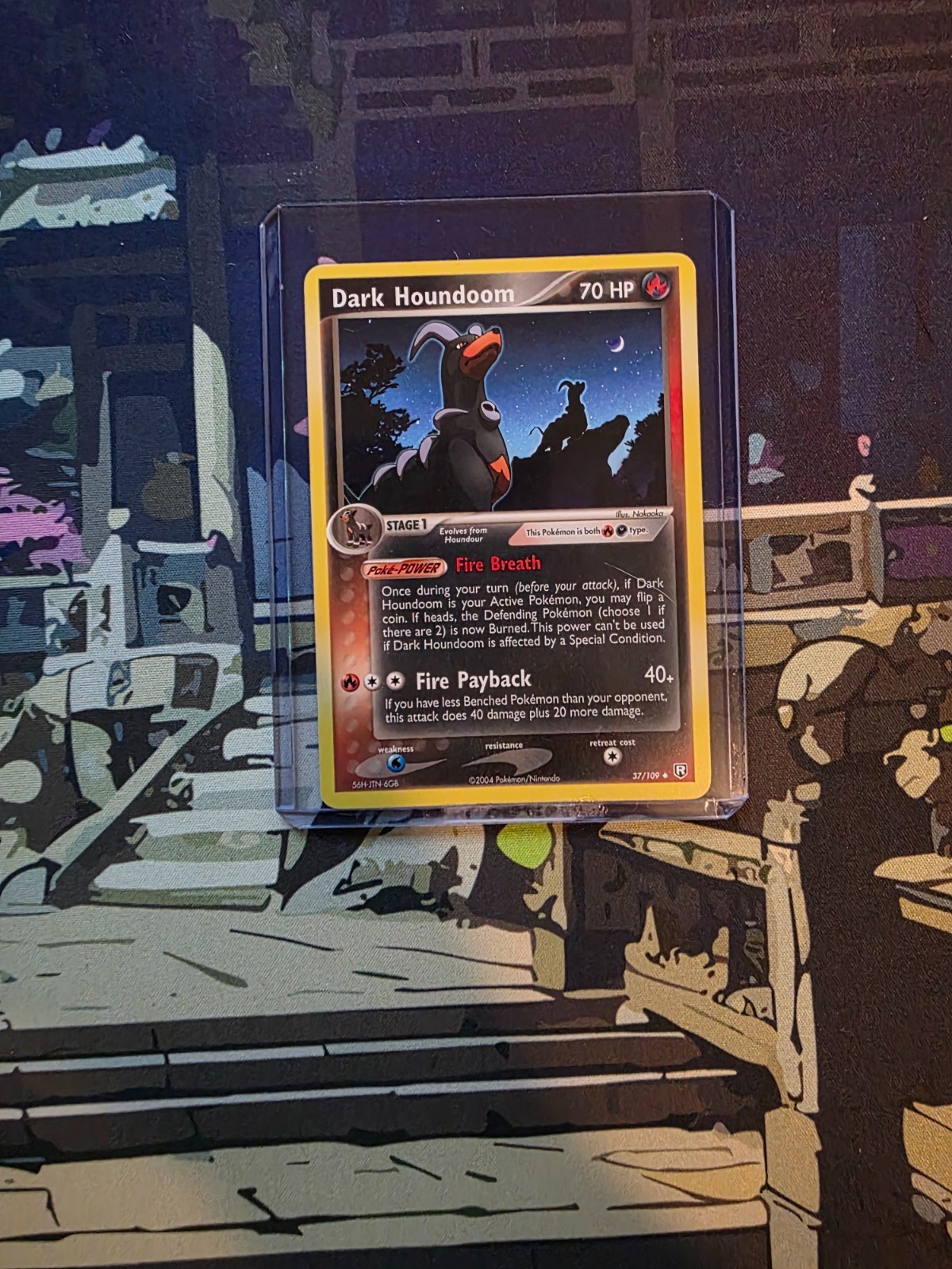 Dark Houndoom 37/109 2004 EX Team Rocket Returns Pokemon Card TCG Uncommon NM