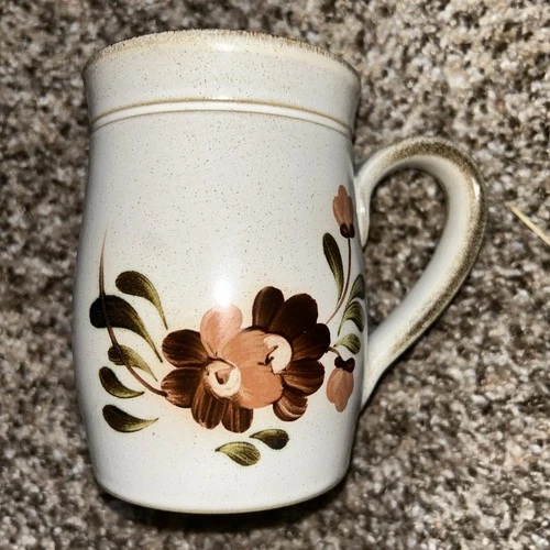 Vintage Denby England SERENADE Stoneware Hand-painted Coffee Mug Cup