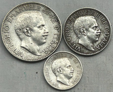 ITALIAN SOMALILAND SILVER 1 RUPIA 1912R, MEZZA RUPIA 1910R, QUARTO RUPIA 1910R