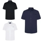 Kam Mens Plus Size Stretch Polo Shirt Button Up Short Sleeve Casual Top XXL-8XL