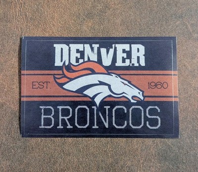 Denver Broncos Logo Sticker - 2016 NFL Vending Machine ''Vintage'' Football Series