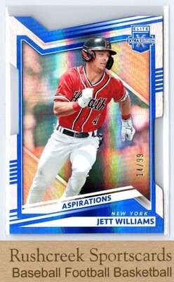2022 Panini Elite Extra Edition #14 Jett Williams /99 Aspirations Die Cut