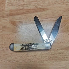 CASE XX TRAPPER 5254, STAG HANDLES NICE USED, 90’s