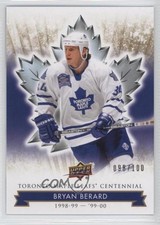 2017 Upper Deck Toronto Maple Leafs Centennial Gold 98/100 Bryan Berard #16 7p4