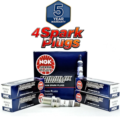 #ad Set of 4 Genuine NGK 6418 Iridium IX Spark Plugs BKR6EIX US $29.99