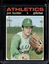 1971 Topps #45 Jim Hunter Oakland Athletics (HOF) EX-MINT/NR-MINT
