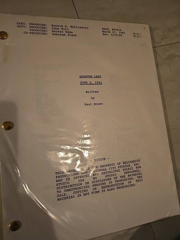Quantum Leap Screenplay