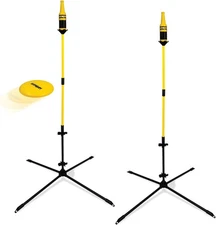 Outdoor frisbee throwing game, includes a 175g ultimate frisbee.