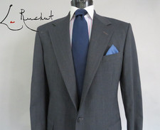 Vtg Polo Ralph Lauren Two Button Classic Fine Nail Head Weave Full Suit 43 44 L