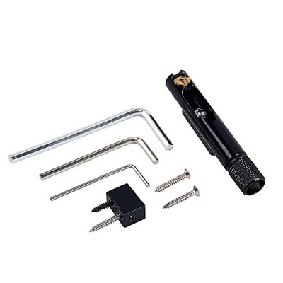 1 set of guitar bridge headless bass accessories single round bridge