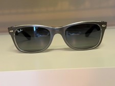 Silver Ray Ban New Wayfarer Sunglasses RB2132...
