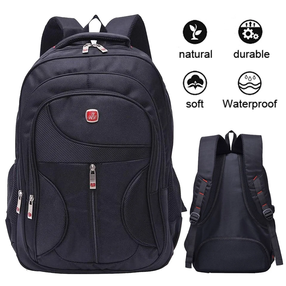 15.6 Zoll Rucksack Laptop Tasche Schultasche Herren Sport Reise Wandern Backpack - Bild 3 von 4