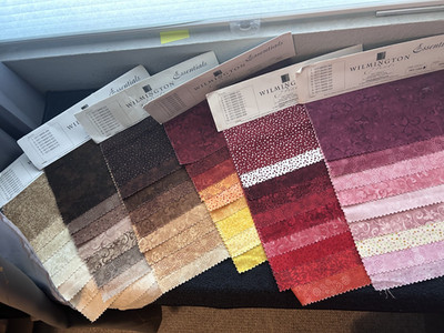 Lot of 6 Wilmington Prints Essentials Fabric Sample Sets Warm Colors-Quilting