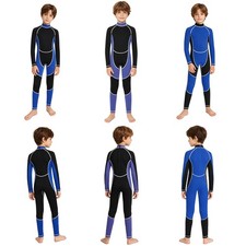 Kids Swimsuit Watersport Wetsuit Training Rash Guard Scuba Boys Girls Summer