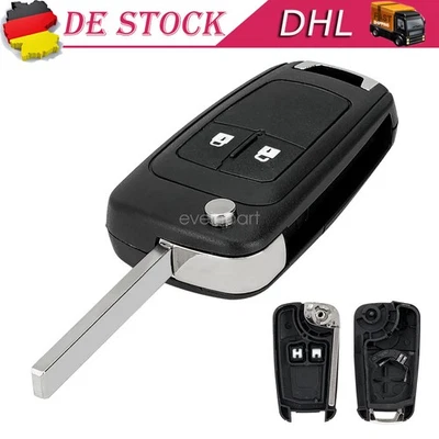 Auto Schlüsselgehäuse Ersatz 2 Tasten für Opel Astra J Insignia Corsa E Meriva B