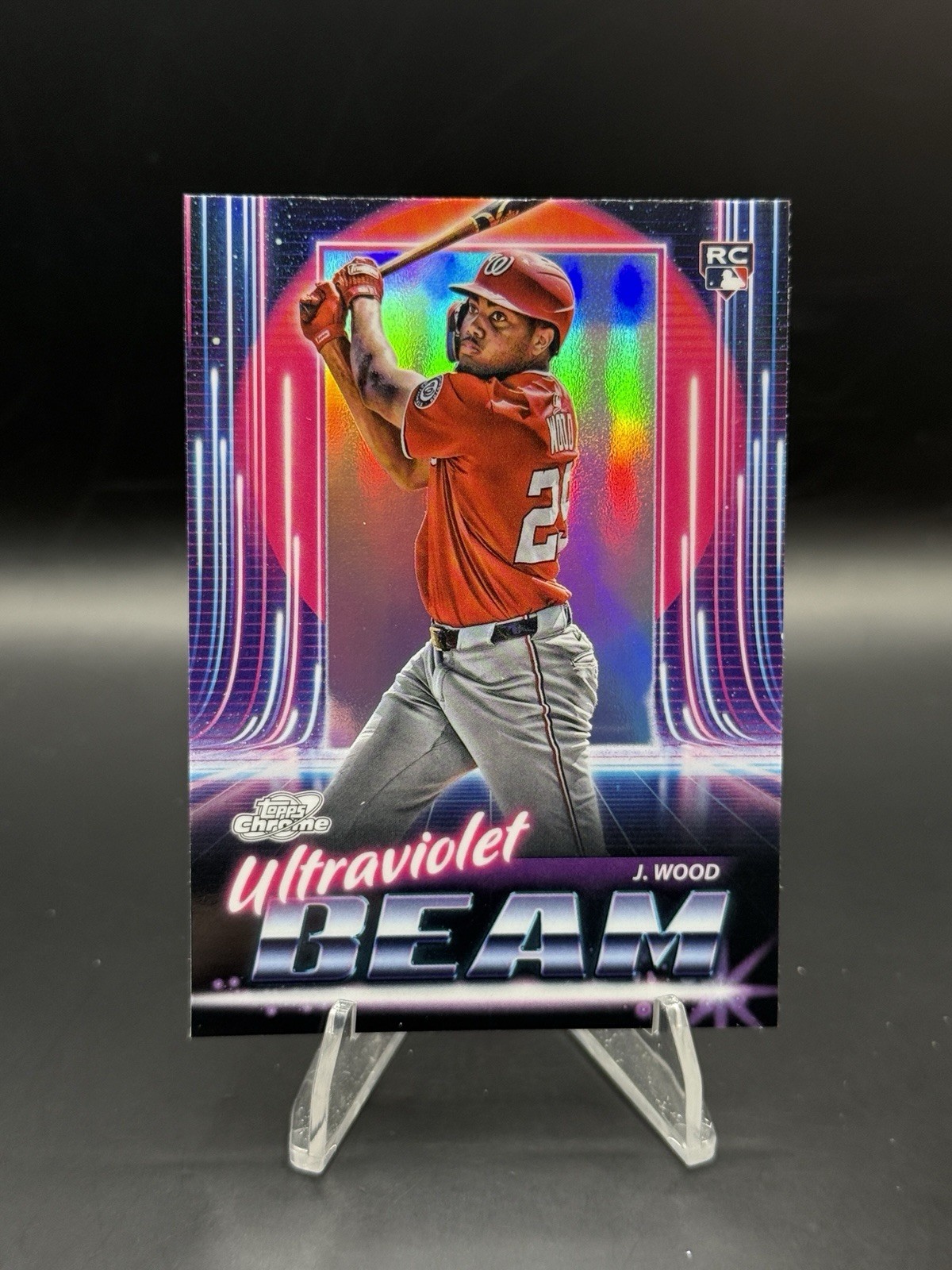 2025 Topps Chrome Cosmic #UB-1 James Wood Ultraviolet Beam RC