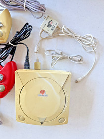 VTG Sega Dreamcast Console 2 Controllers And Cords Bundle Tested Works Perfect