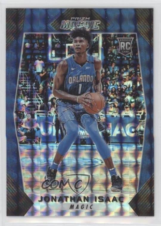 2017-18 Panini Prizm Mosaic Blue Jonathan Isaac #59 0w47