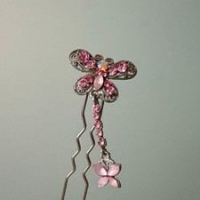 Butterfly Hairpin Vintage Unused Jewelry Hair Accessory Elegant Gift