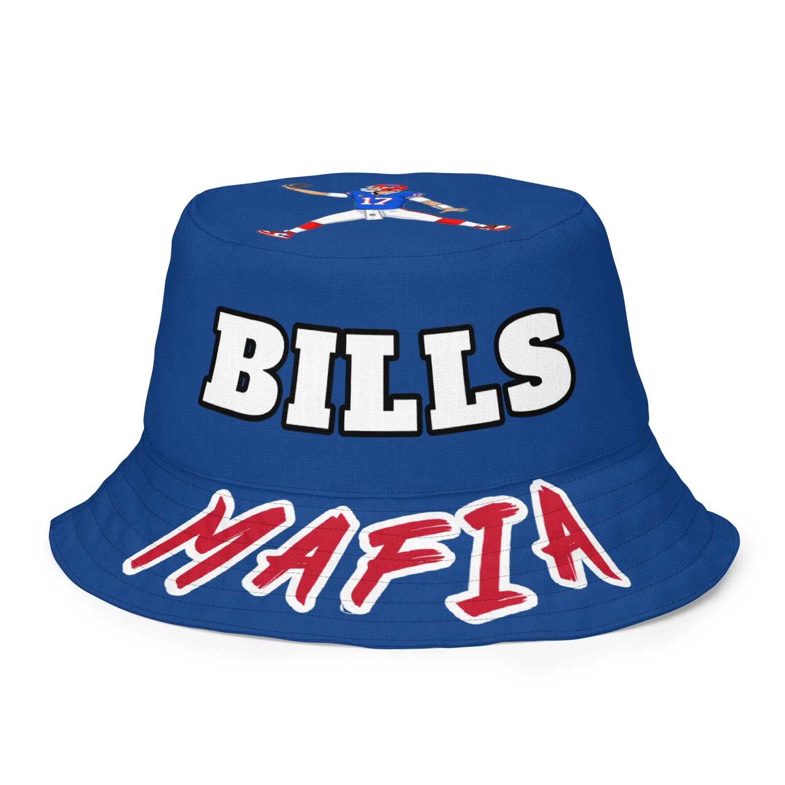 Buffalo Bills Mafia, Josh Allen Hurdling Unisex Bucket Hat