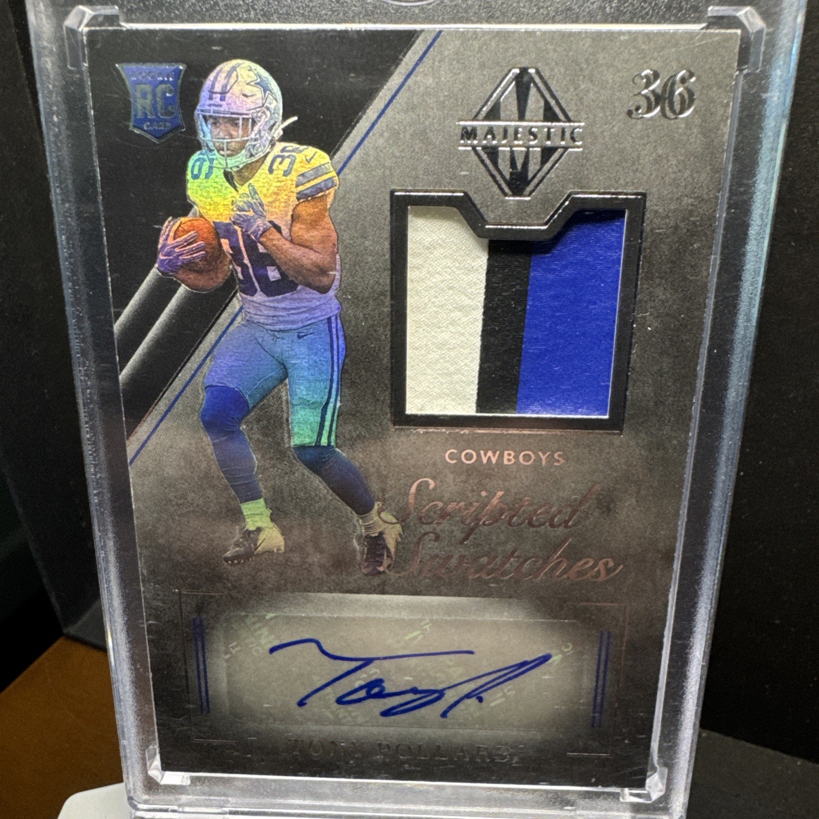 Tony Pollard Panini Majestic #135 Rookie Signatures