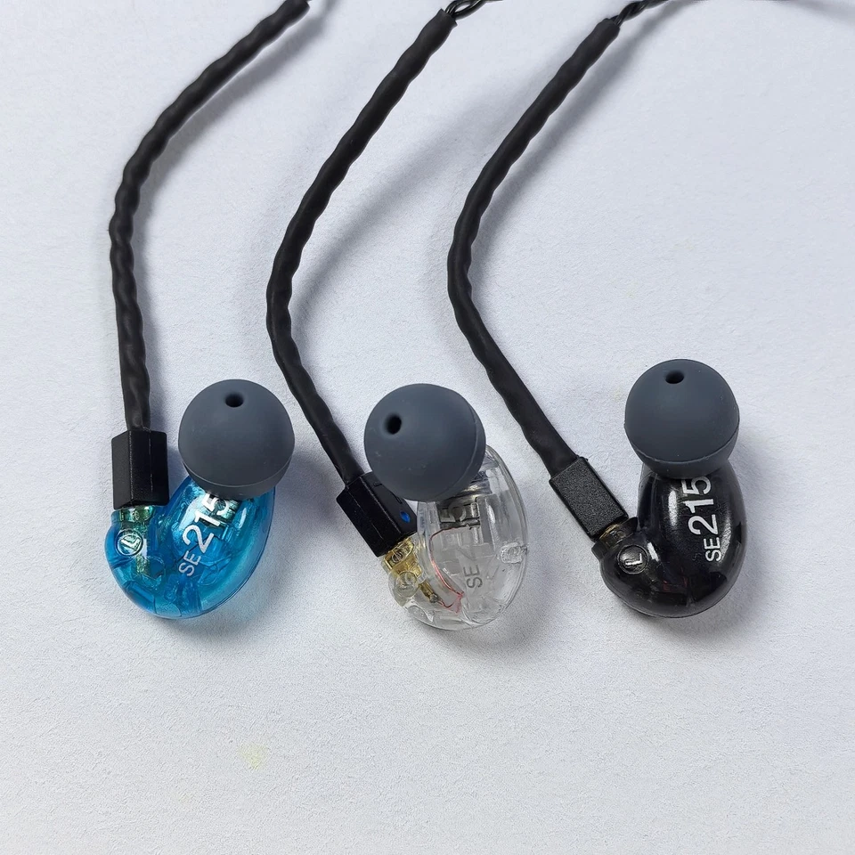 Auriculares internos con cable con aislamiento de sonido Shure SE215 con conector de 3,5 mm colores Foto 3 de 4