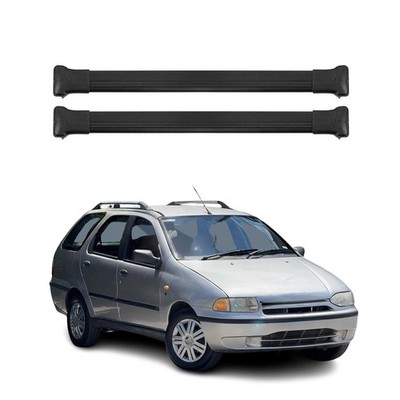 Dachträger Grundtäger für Fiat Palio Weekend 1996-2011 75kg Alu Schwarz 2 tlg