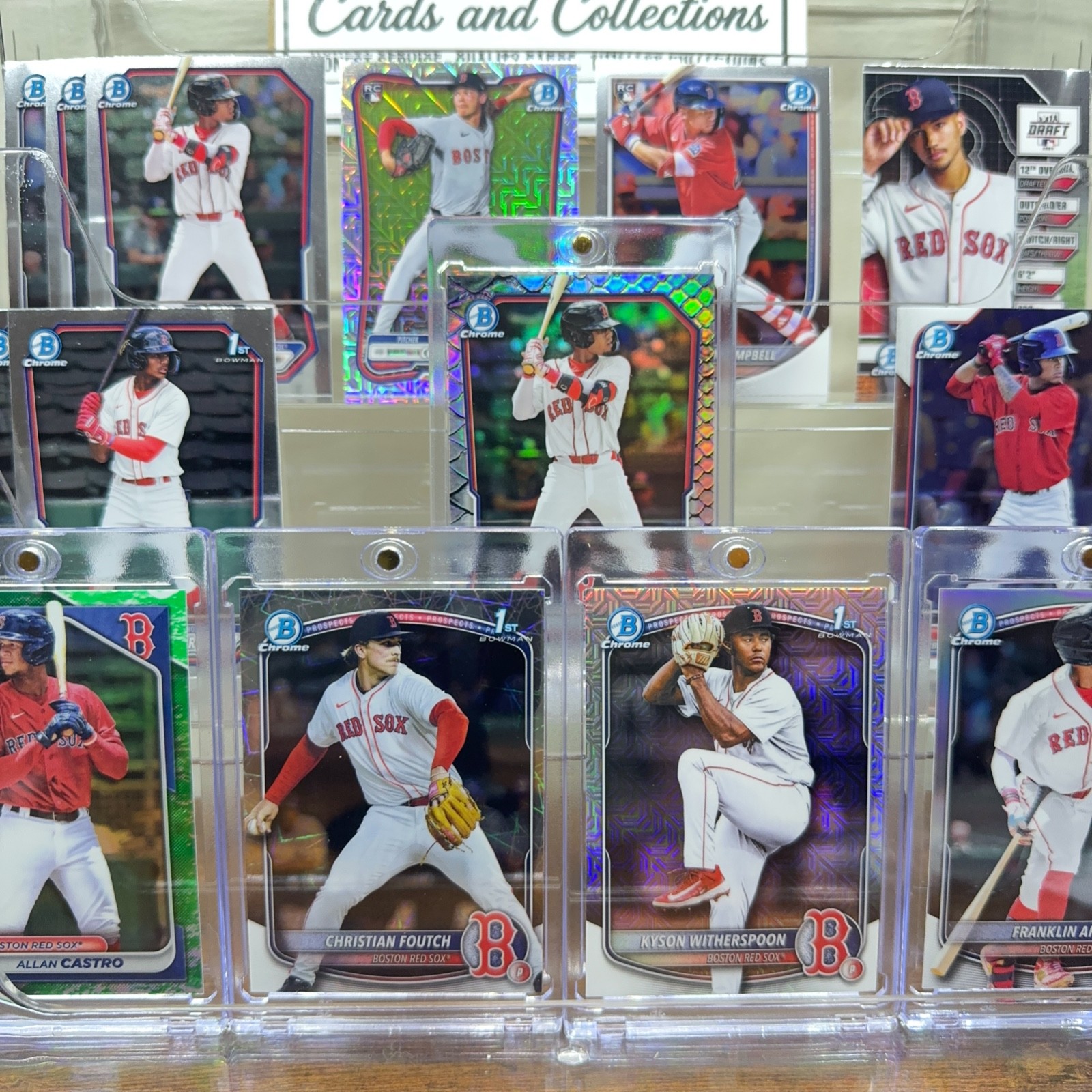 Boston Red Sox Bowman Chrome - You Pick - Multi-Card Discounts
