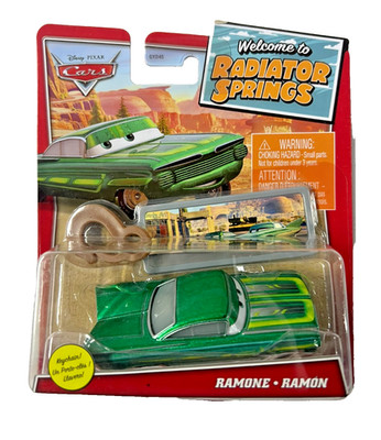 Disney Cars Pixar Radiator Springs grün Ramone + Schlüsselanhänger - Neu & RAR