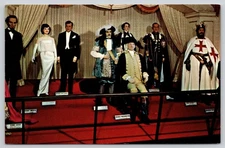 Banff Alberta Canadian Wax Gallery Hall of Kings Interior View Chrome Postcard