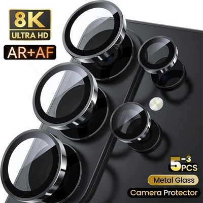 For Samsung Galaxy S26 Ultra/S26+/S26 Metal Rings Camera Lens Protector Cover