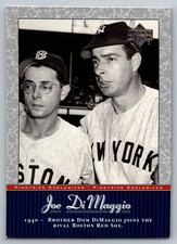 2001 UD Pinstripe Exclusives  Joe DiMaggio JD19