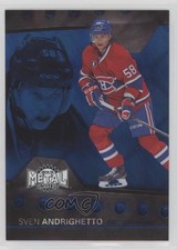 2014-15 Fleer Showcase Metal Universe PMG Blue 10/100 Sven Andrighetto #36 1r5