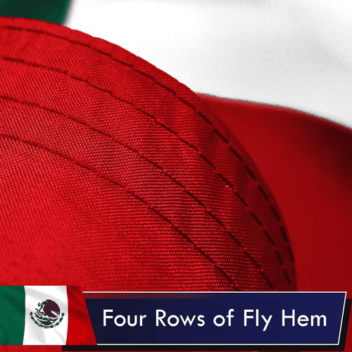 Bandera de México Poliéster Impreso 100D 3x5 Pies Bandera de México - Imagen 5 de 6