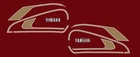 YAMAHA XT500 KIT DECALS XT500 TANK DECALS