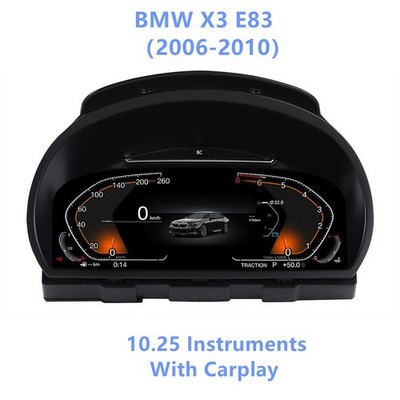 10.25  LCD instrument For BMW X3 E83 2006-2010 with carplay plug&play