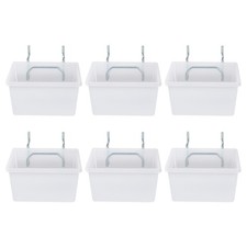 6 Pack Pegboard Clear Bins, Pegboard Bins Hooks, DIY Pegboard Accessories,9714