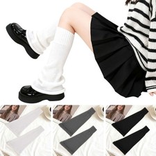 Warm Knit Crochet Leg Warmers High Knee Winter Boot Socks Foot Covers US