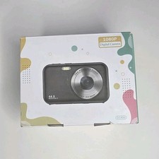 44.0MP 1080p Compact Digital Camera Purple, Built-in Flash, USB, Accessories