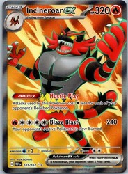 Incineroar ex 187/162 Temporal Forces Ultra Rare Full Art Holo