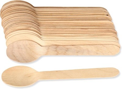 Bless-International (Pack Of 100) Eco-Friendly-Spoons-100%-Organic