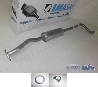 Imasaf Auspuff Mitteltopf + Anbauteile für Citroen / Peugeot C2 + 1007